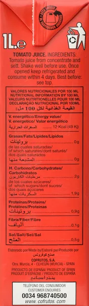 100% Tomato Juice