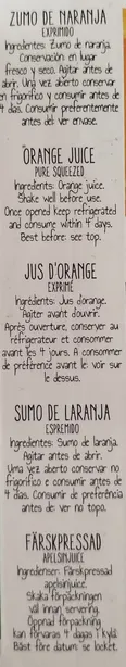 Jus d'Orange 100% Pressé