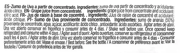 100% Grape Juice - Must 200ML Bottle